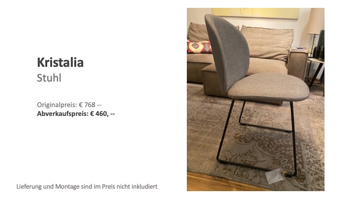 Stuhl von Kristalia im Sale € 460,00 Abholpreis