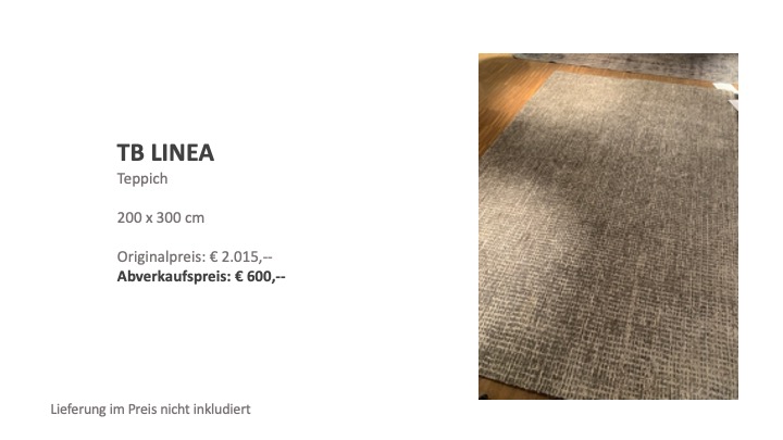 Sale Teppich von Toulemonde Bochart Linea grau