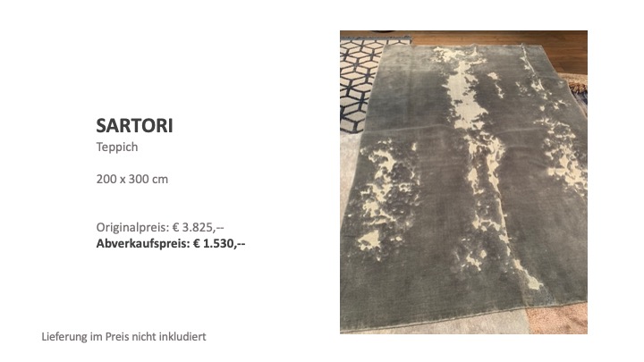 grauer Teppich von Sartori Sale